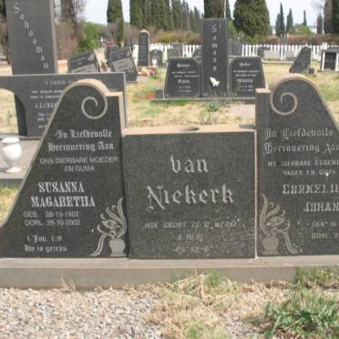 NIEKERK Cornelius Johannes, van 1905-1979 &amp; Susanna Magaretha 1902-2002 
