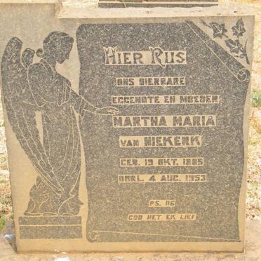 NIEKERK Martha Maria, van 1885-1953