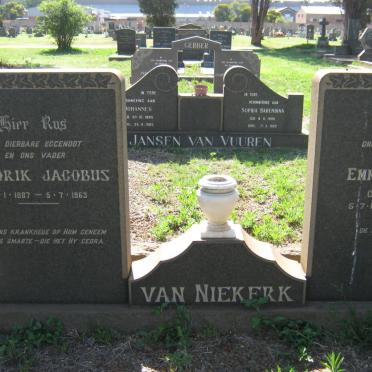 NIEKERK Hendrik Jacobus, van 1887-1963 &amp; Emma Sarah MATTHEUWS 1892-1967