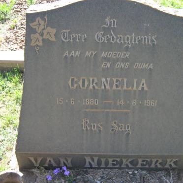 NIEKERK Cornelia, van 1880-1961