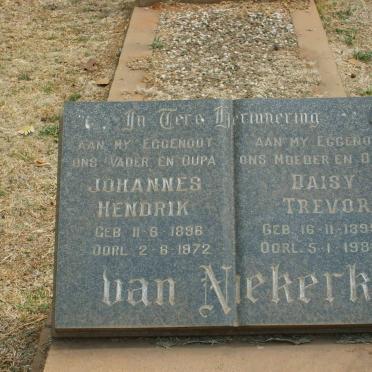 NIEKERK Johannes Hendrik, van 1896-1972 &amp; Daisy Trevor 1899-1982