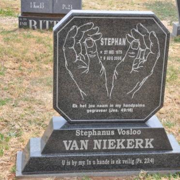 NIEKERK Stephanus Vosloo, van 1975-2005