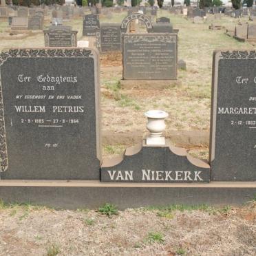 NIEKERK Willem Petrus, van 1885-1954 &amp; Margaretha Susanna 1883-1975
