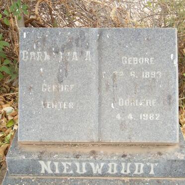 NIEUWOUDT Cornelia A. nee VENTER 1893-1982