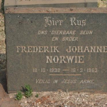 NORWIE Frederik Johannes 1938-1963