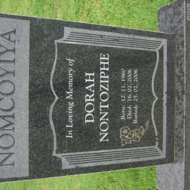 NOMCOYIYA Dorah Nontoziphe 1960-2006