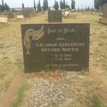 NORTJE Salomon Gerhardus 1892-1930
