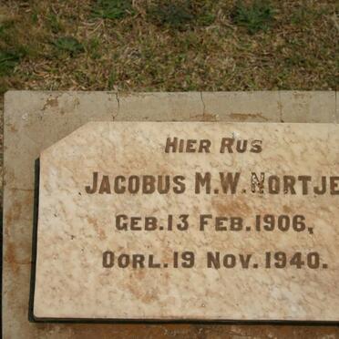 NORTJE Jacobus M.W. 1906-1940