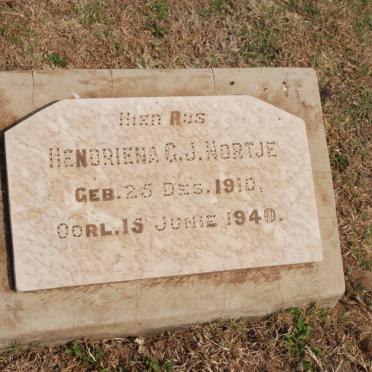 NORTJE Hendriena G.J. 1910-1940