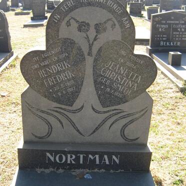 NORTMAN Hendrik Fredrik 1908-1987 &amp; Jeanetta Christina SMITH 1925-