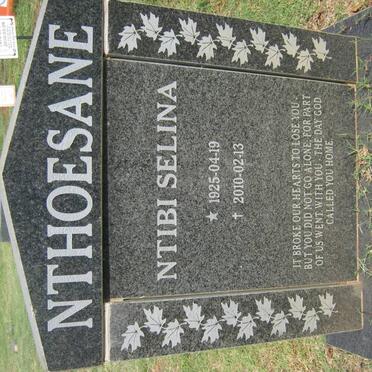 NTHOESANE Ntibi Selina 1925-2010