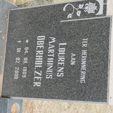 OBERHOLZER Lourens Marthinus 1909-2000