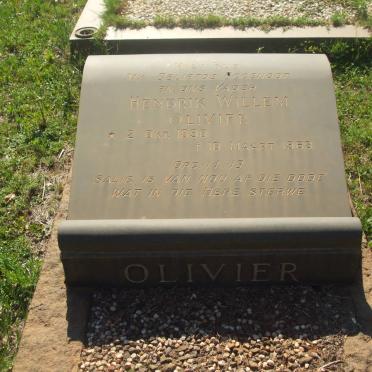 OLIVIER Hendrik Willem 1890-1963
