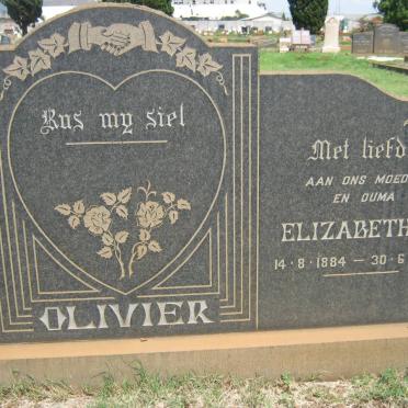 OLIVIER Willem G. 1883-1967 &amp; Elizabeth M. 1884-1970