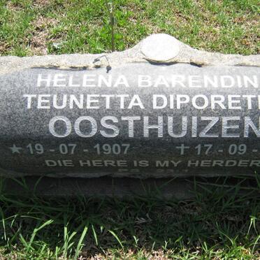 OOSTHUIZEN Helena Barendina Teunetta Diporetha 1907-1998