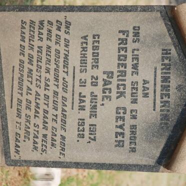 PAGE Frederick Geyer 1917-1938