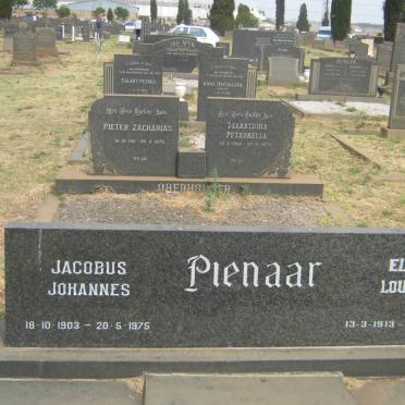 PIENAAR Jacobus Johannes 1903-1975 &amp; Elma Louisa 1913-2009