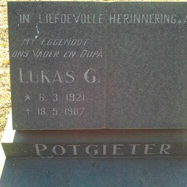 POTGIETER Lukas G. 1921-1987