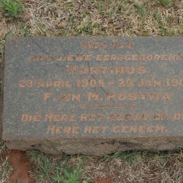 POSTRA Martinus 1906-1908