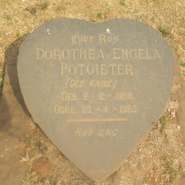 POTGIETER Dorothea Engela nee KRIGE 1928-1963