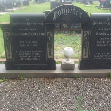 POTGIETER Nicolaas Albertus 1900-1972 &amp; Maria Louisa HAMMAN 1903-1972