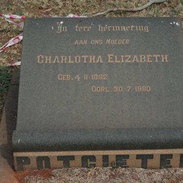 POTGIETER Charlotha Elizabeth 1882-1960
