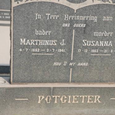 POTGIETER Marthinus J. 1852-1941 &amp; Susanna M. 1863-1959