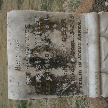 POTGIETER Petrus H. 1910-1911 :: POTGIETER Johanna K. 1914-1915