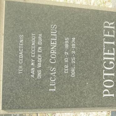 POTGIETER Lucas Cornelius 1895-1974