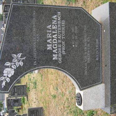 POTGIETER Maria Magdalena nee RAUTENBACH 1911-2000