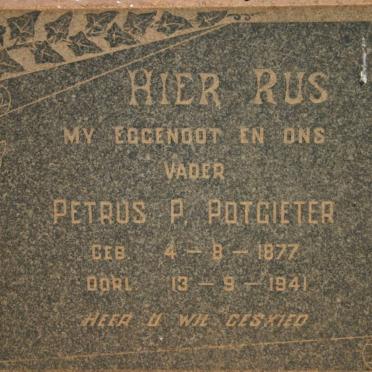 POTGIETER Petrus P. 1877-1941