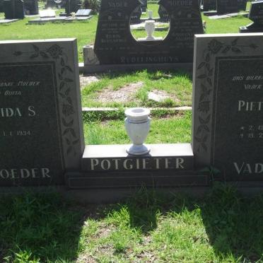 POTGIETER Pieter A. 1928-1989 &amp; Alida S. 1934-