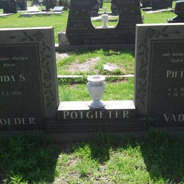 POTGIETER Pieter A. 1928-1989 &amp; Alida S. 1934-