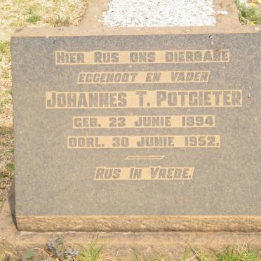 POTGIETER Johannes T. 1894-1952