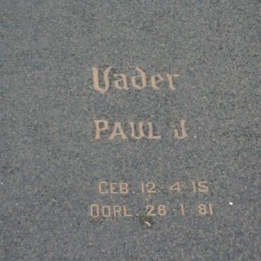 PUTTER Paul J. 1915-1981
