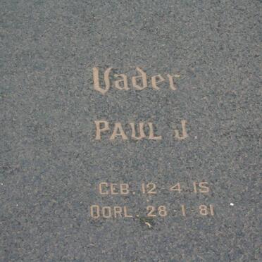 PUTTER Paul J. 1915-1981