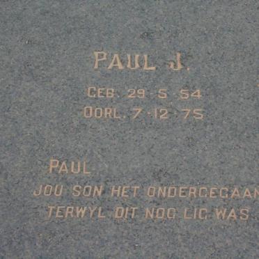 PUTTER Paul J. 1915-1981 &amp; Dirk P. JANKOWITZ 1924-1996 :: PUTTER Paul J. 1954-1975 