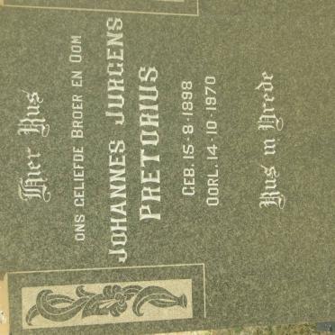 PRETORIUS Johannes Jurgens 1898-1970