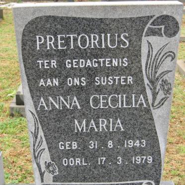 PRETORIUS Anna Cecilia Maria 1943-1979