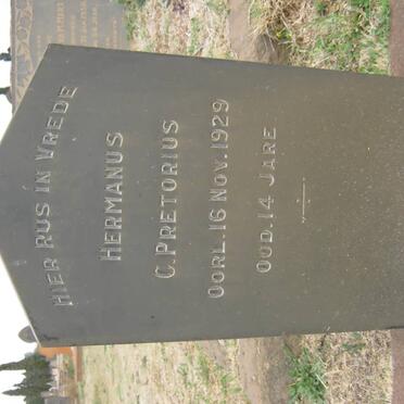 PRETORIUS Hermanus C. -1929