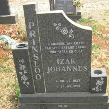 PRINSLOO Izak Johannes 1927-1997
