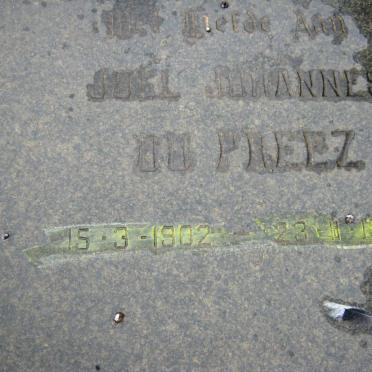 PREEZ Joel Johannes, du 1902-1977