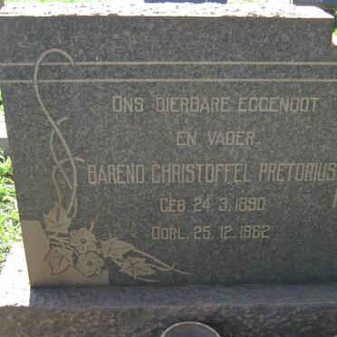 PRETORIUS Barend Christoffel 1890-1962