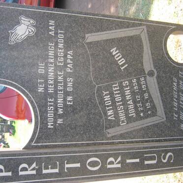 PRETORIUS Antony Christoffel Johannes 1956-1996