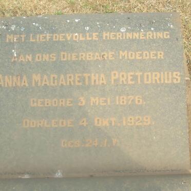 PRETORIUS Anna Magaretha 1876-1929