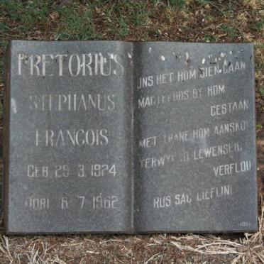 PRETORIUS Stephanus Francois 1924-1962
