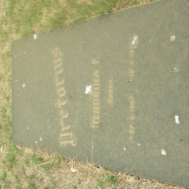 PRETORIUS Hendrina F. 1907-1971