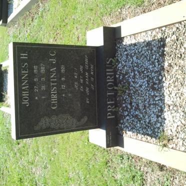 PRETORIUS Johannes H. 1910-1987 &amp; Christina J.C. 1921-