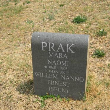 PRAK Mara Naomi 1905-1995 :: PRAK Willem Nanno Ernest 1942-