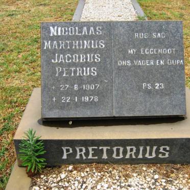 PRETORIUS Nicolaas Marthinus Jacobus Petrus 1907-1978